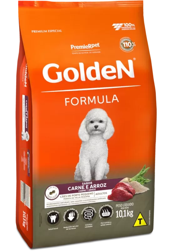 RAÇÃO GOLDEN PEQUENAS RAÇAS CARNE E ARROZ 1KG RAÇÃO GOLDEN PEQUENAS RAÇAS CARNE E ARROZ 1KG